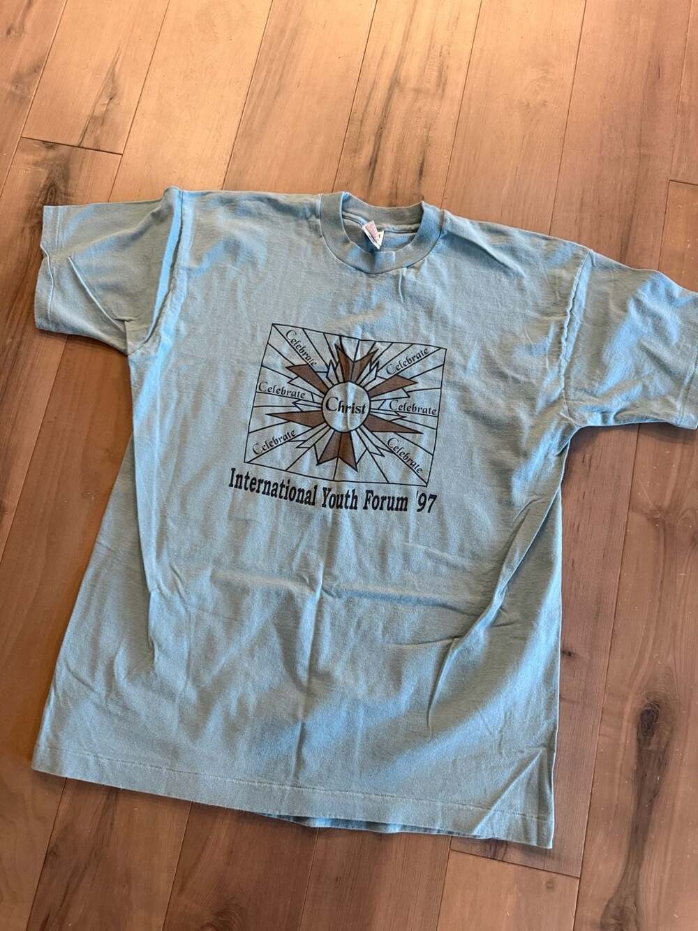 Vintage 1997 International Youth Forum Celebrate Christ T-Shirt